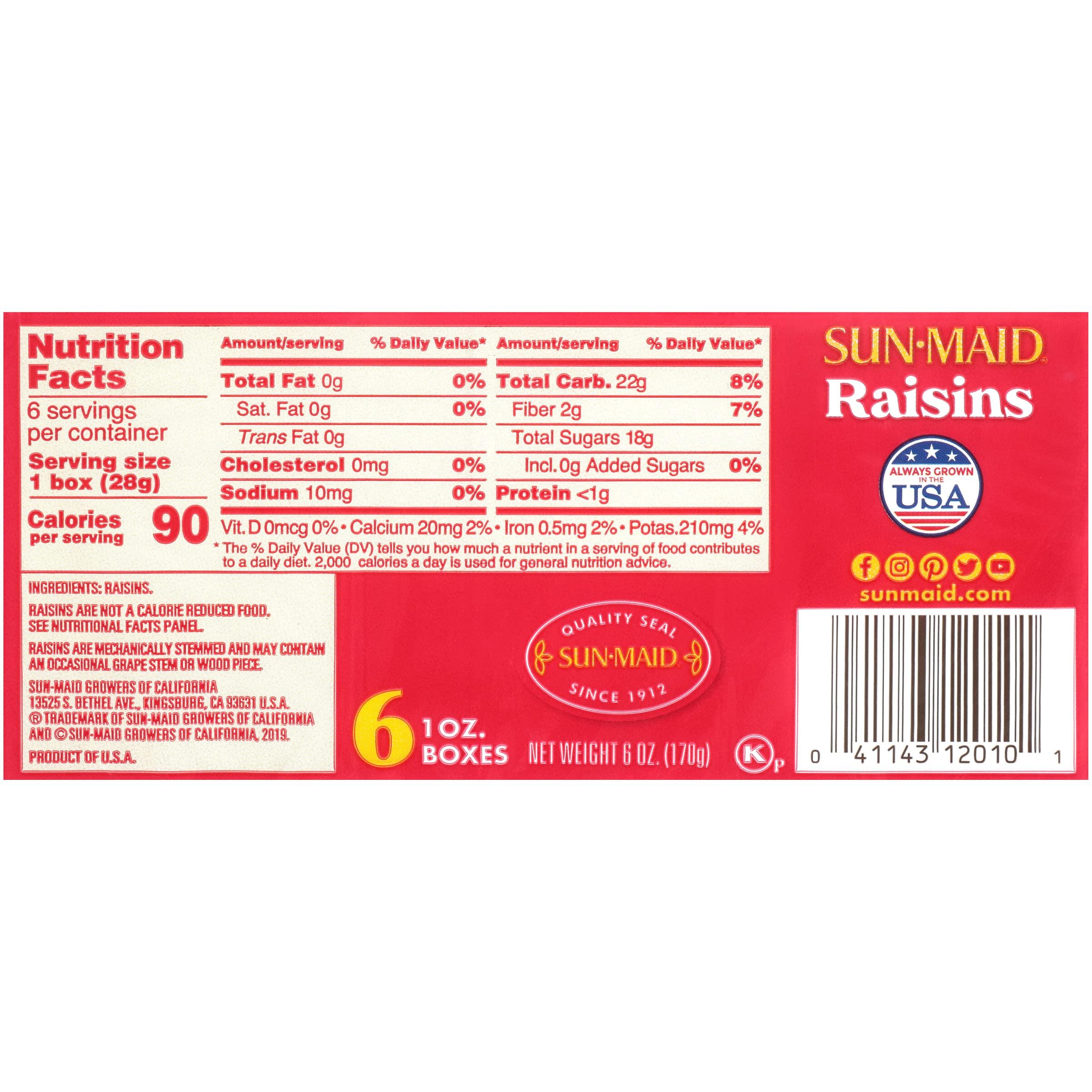 Sun-Maid Sun Maid California Raisins (24 Boxes 6 x 4 packs)
