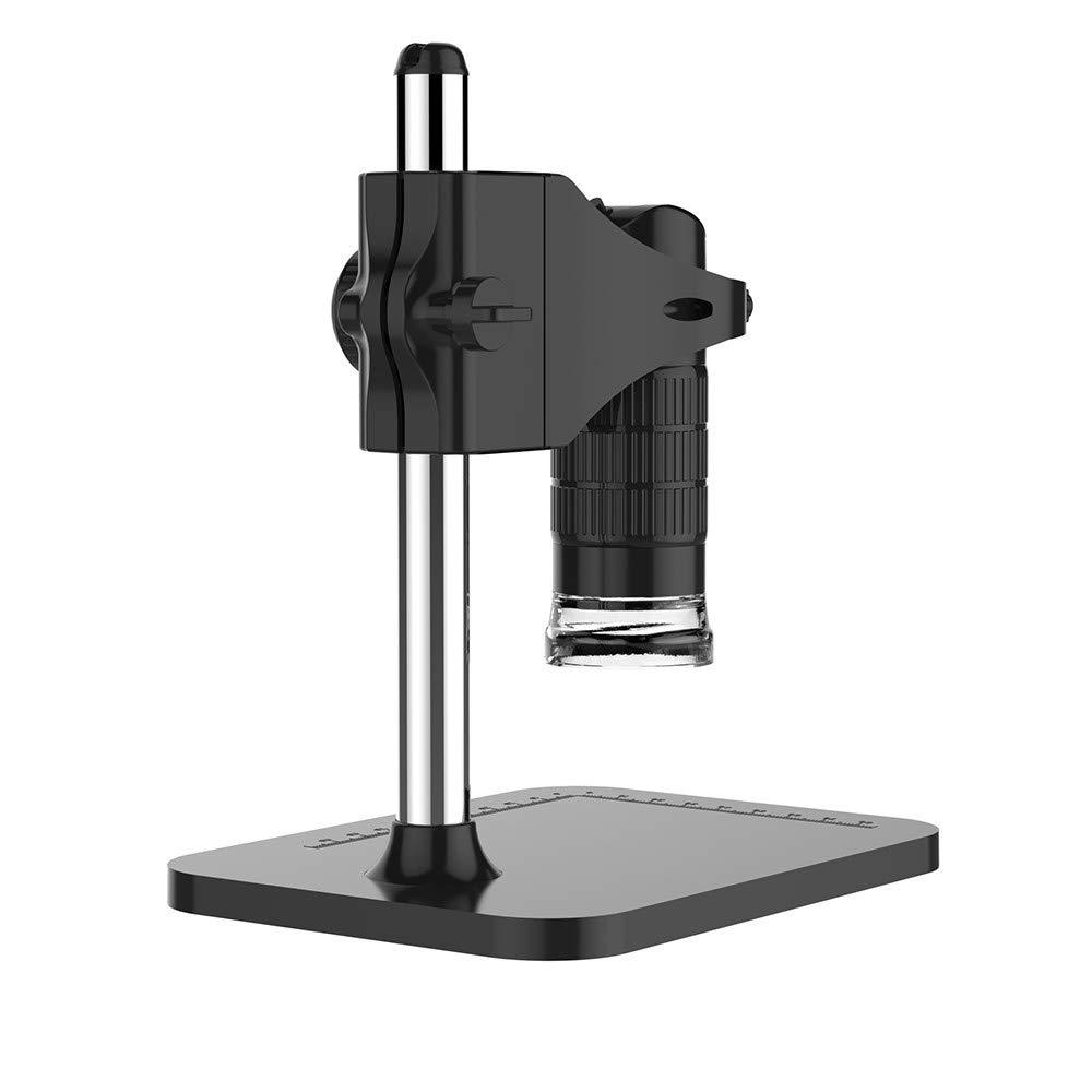 GOLDEN BLUE Handheld USB Digital Microscope 500X 2MP Electronic Endoscope Adjustable 8 LED Magnifier Camera with Stand