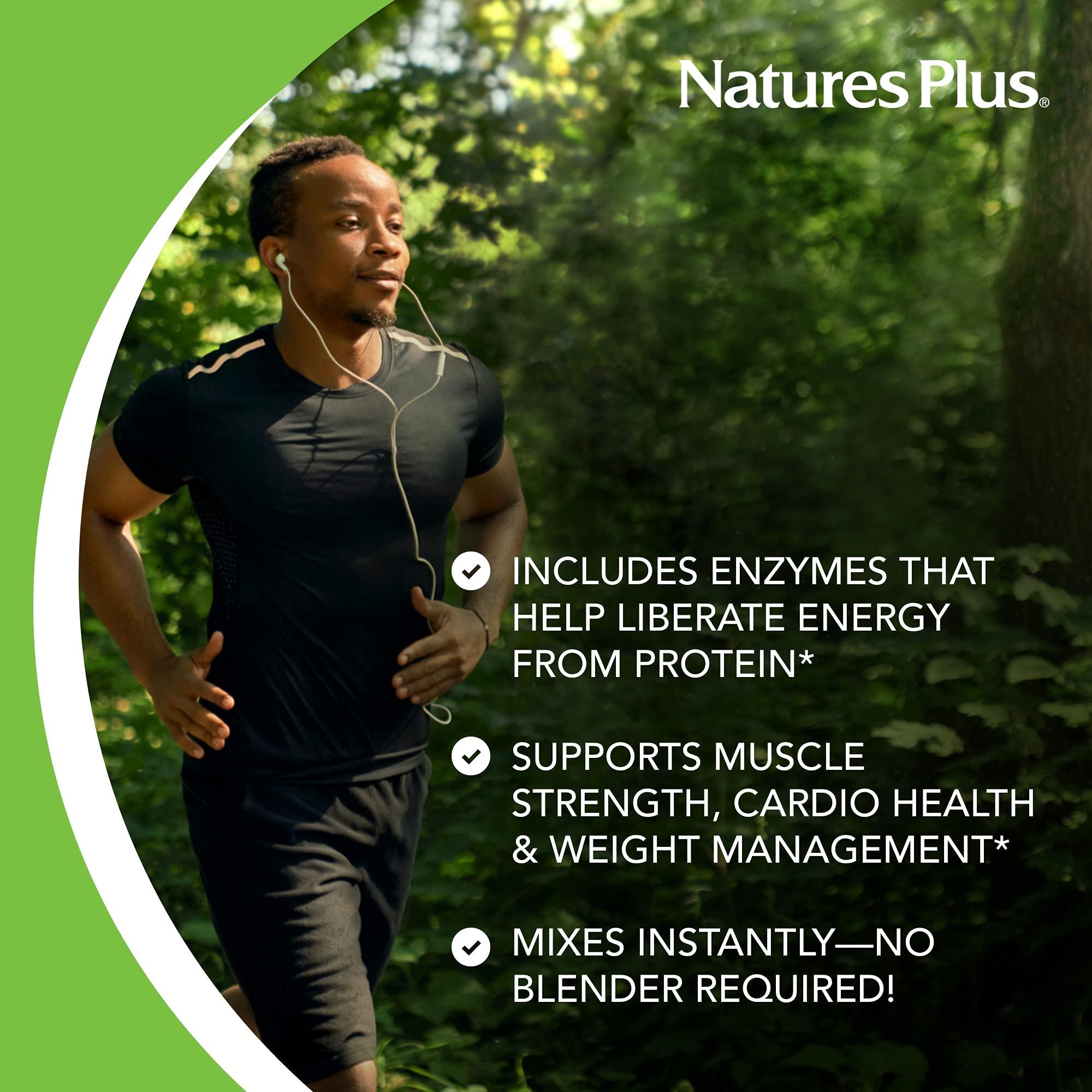 Nature's Plus NaturesPlus Organic Paleo Protein - 1.49 lbs, 20 g Protein, Vegan Protein Powder - Unflavored, Unsweetened - Certified Organic High Protein Energy Protein - Vegetarian, Gluten-Free - 15 Servings
