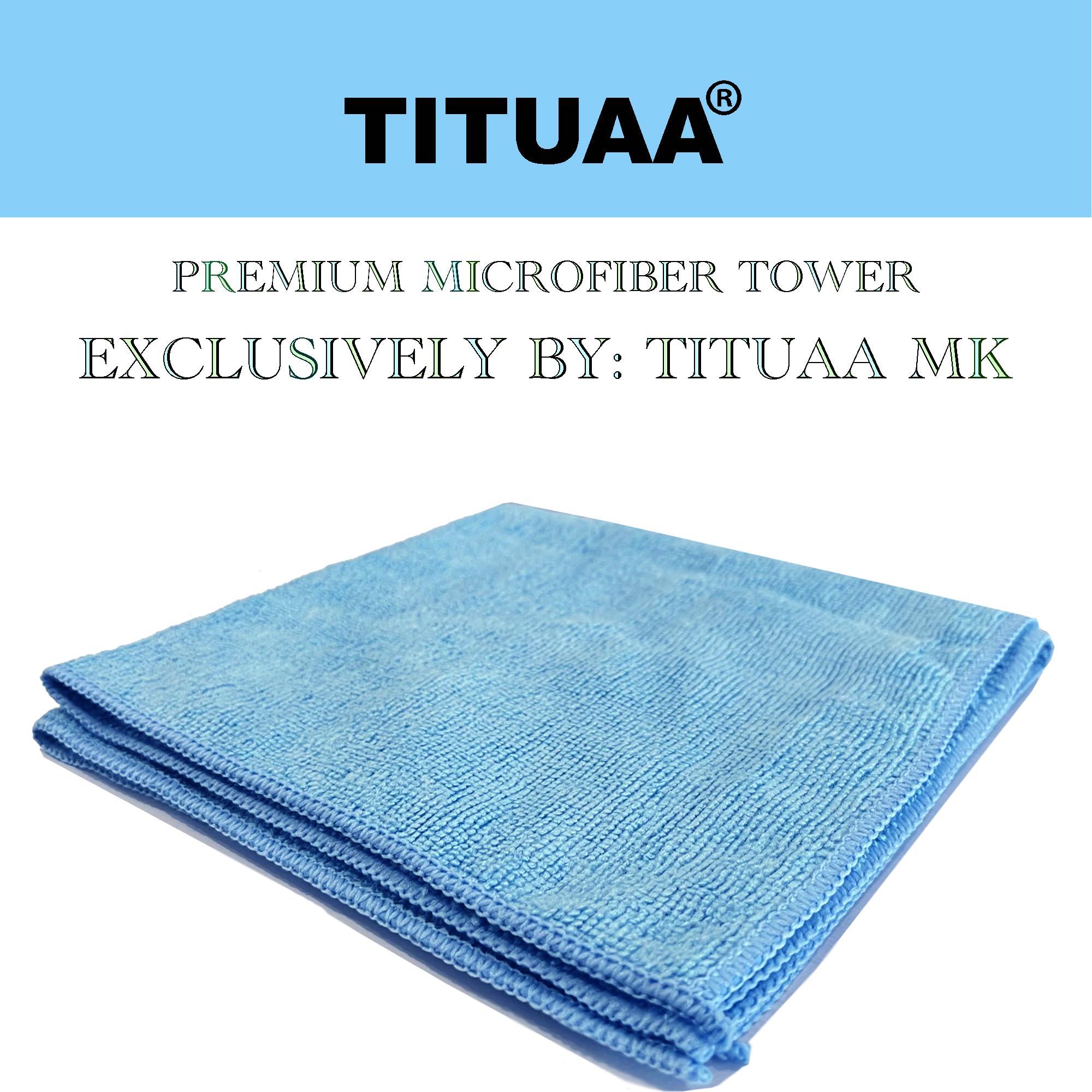 Scocay Sprayway, Glass Cleaner, window cleaner, Pack of 2 spray foam with 1-Pack Bonus Tituaa Mk 16x16 Microfiber Cleaning Cloth Towel Rags (19 Oz Can)
