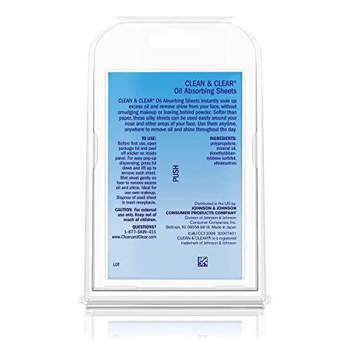 Clean & Clear CLEAN & CLEAR Oil Absorbing Sheets 50 Each (Pack of 4)