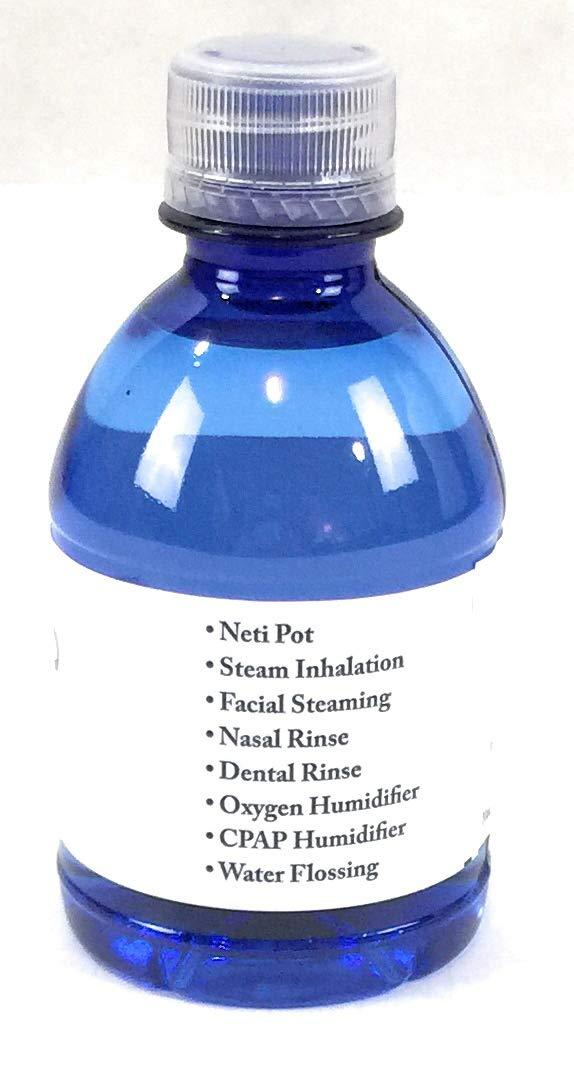 Aquapap AQUAPAP 12 Ounce 8 Pack Vapor Distilled CPAP Water | 1-2 nites per Bottle | for use with Resmed and Respironics Machines