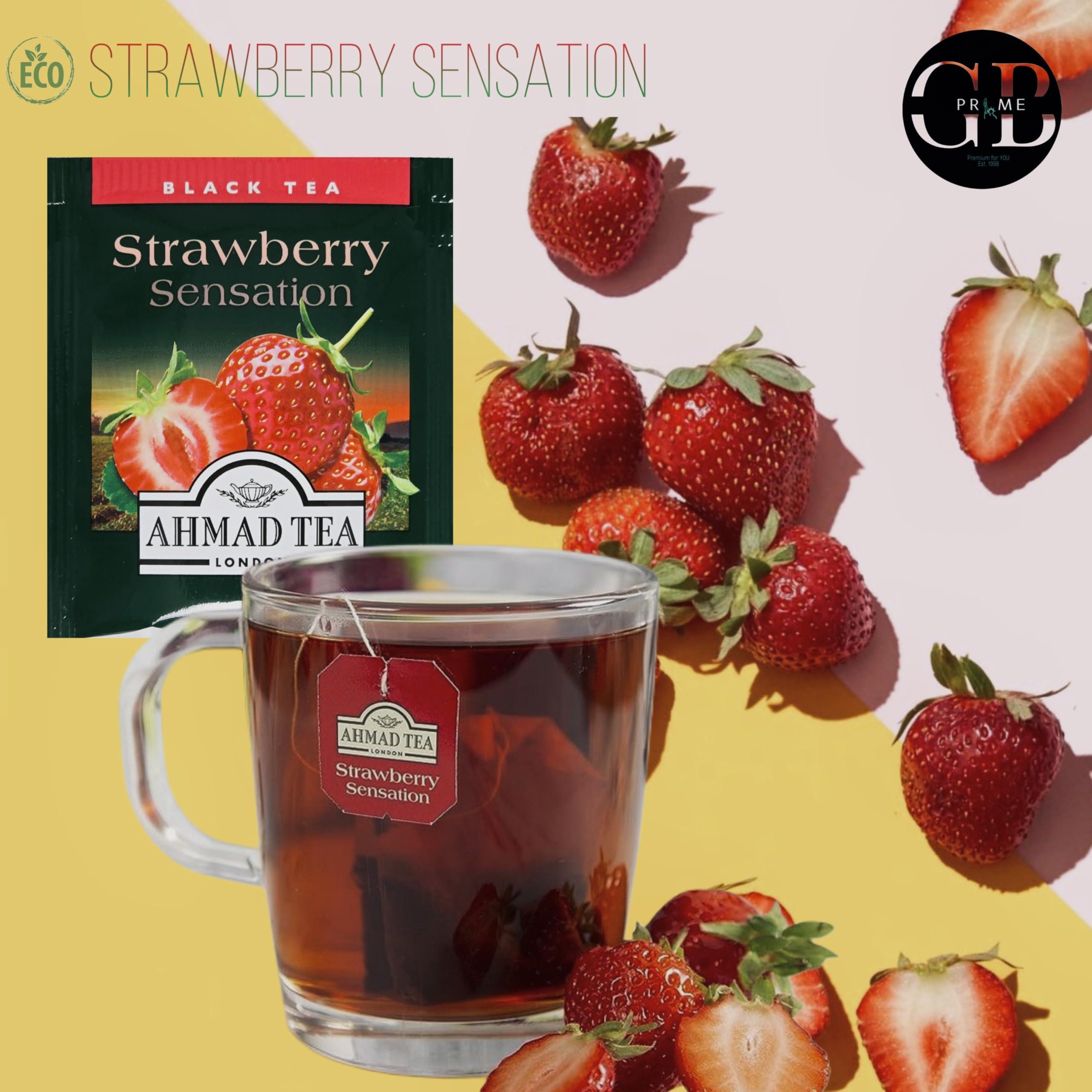 GB PRIME GB PRIME Ahmad Premium Tea Sampler Assortment Gift Box | 60 count | Prime Tea Variety - Earl Grey, Black, Fruit, Citrus, Green, Herbal, Strawberry and more