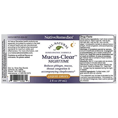 Native Remedies Native Remedies Complete Mucus-Clear ComboPack for 24 Hour Relief of Mucus & Phlegm Congestion