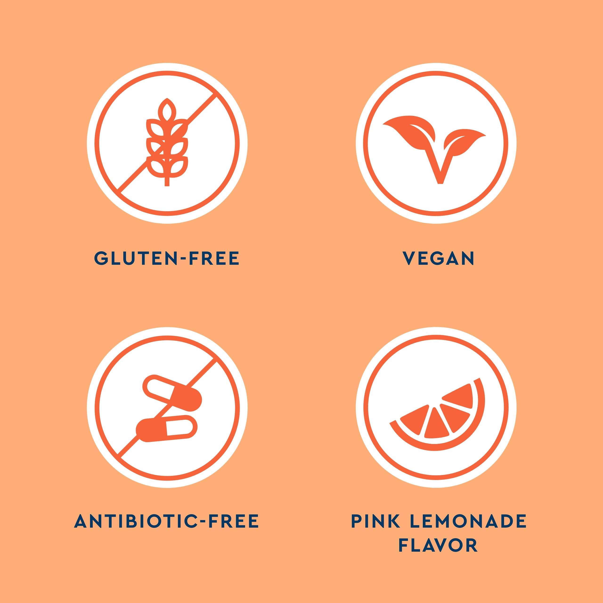 Uqora Uqora Flush - Urinary Tract* with D-Mannose, Vitamin C, Vitamin B6, Potassium, Magnesium & Calcium - Gluten-Free & Vegan - Pink Lemonade Flavor - 10 Packets (1 Pack)