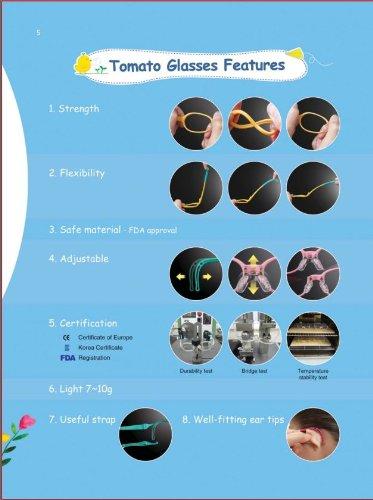 Tomato Glasses Tomato Glasses Specialized for Children: TKAC3-37