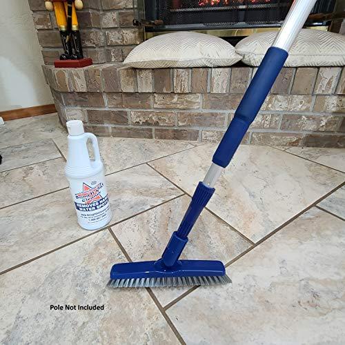 BRING IT ON! IT REALLY WORKS! Bring It On Cleaner 32 Ounce Plus Unique Grout Scrubber Power Brush | Scrub Away Dirt and Grime From Tile and Grout With Ease