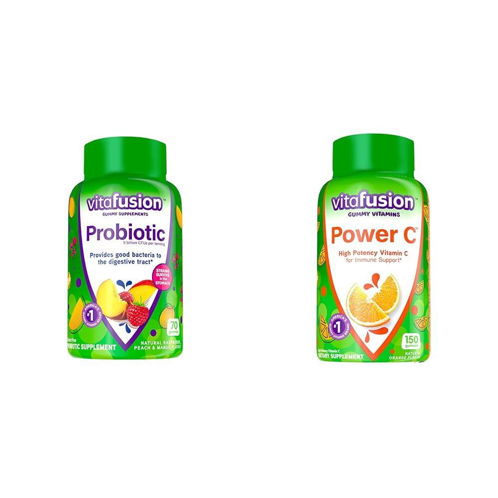Vitafusion Vitafusion Probiotic and Vitamin C Gummy Supplements, 70 Count and 150 Count