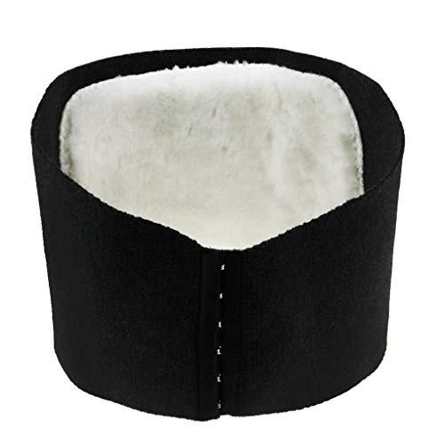Fakeface Unisxe Thicken Cashmere Lumbar Kidney Warmer Belt Adjustable Cozy Abdominal Stomach Protector Wrap Lower Back Pain Thermal Support Brace Waisband Binder Black