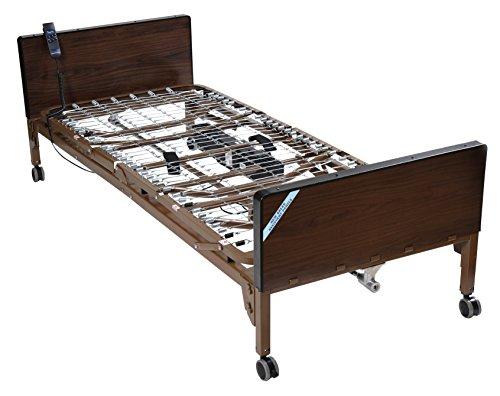 Drive Medical Drive Medical Semi Electric Ultra Light Plus Hospital Bed, Brown, 36\"