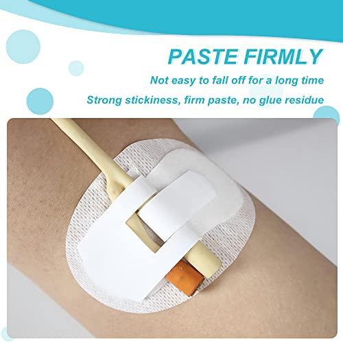 Chihutown 4 Pack Catheter Stabilization Device Tape, Catheter Tube Holder Adhesive, Foley Catheter Fixing Sticker, Catheter Securement Adhesive