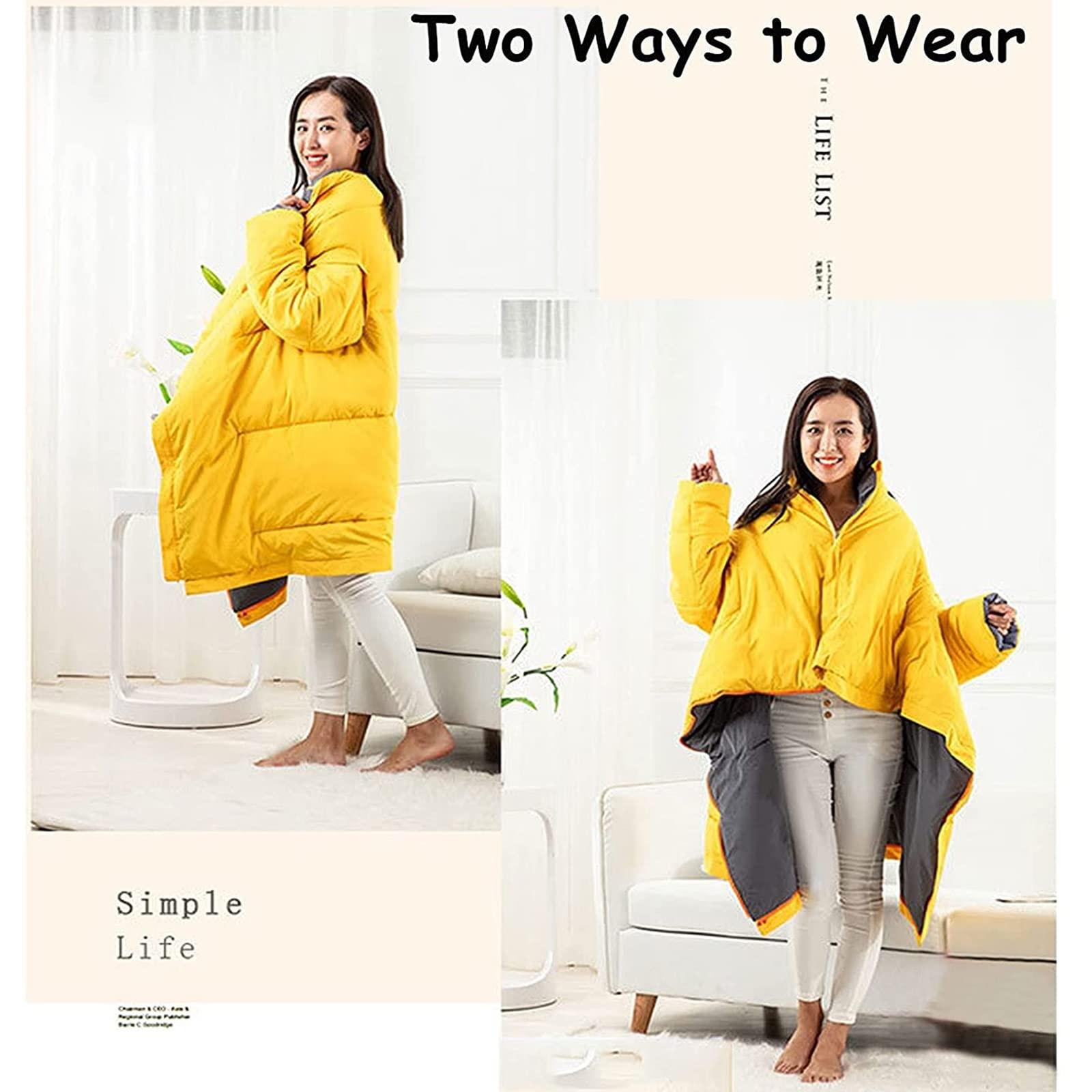 xinhong Winter Wheelchair Blanket Warmer Cover, Lap Blanket for Elderly, Wheelchair Cloak Windproof for Elderly Patients and Disabled Leg Lower Body Warm (Color : E, Size : Adult 60 * 80in)