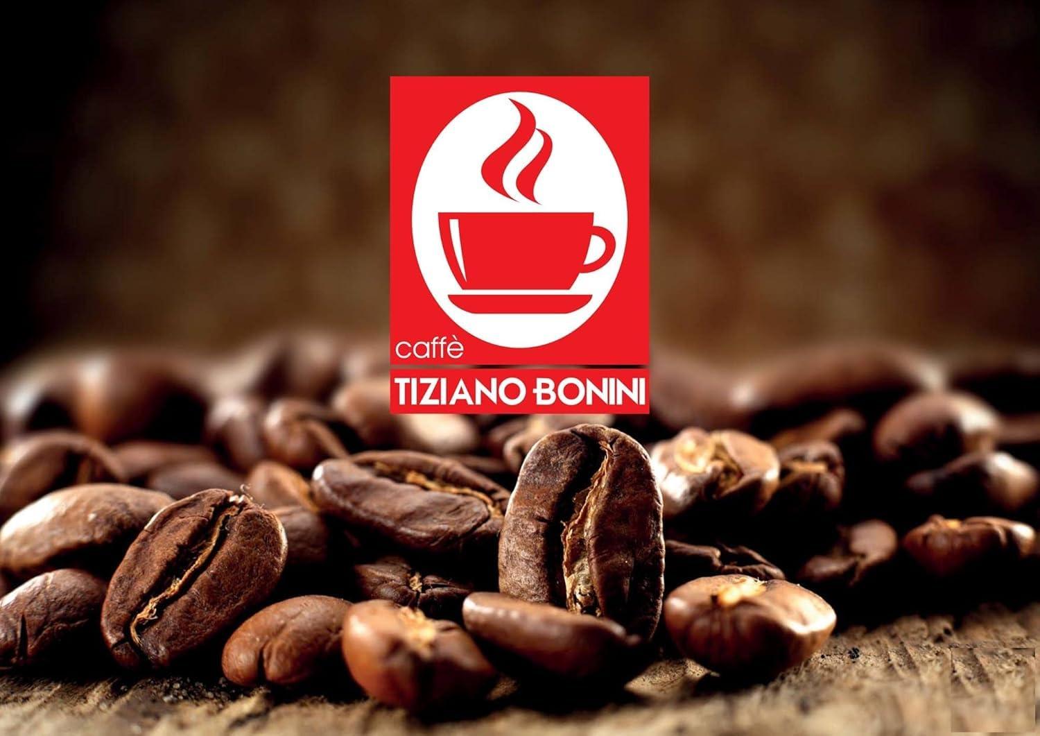Caff Tiziano Bonini Bonini DECAF Coffee Pods, 10 Packs Decaffeinated Capsules/Pods. Each Pack 10 Pods Total 100 Pods. 100% Italian coffee