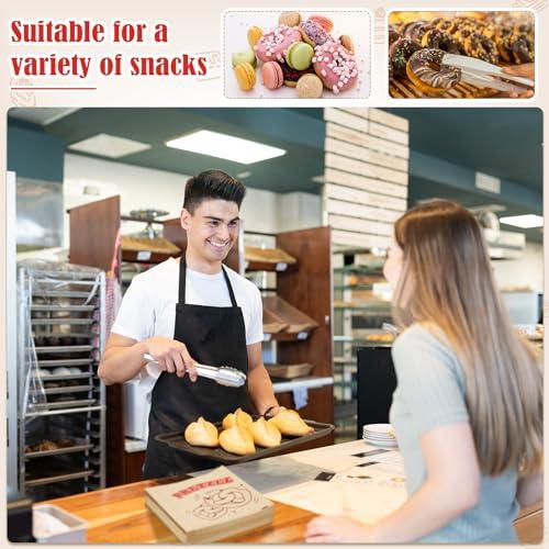 Colarr Colarr 400 Pcs Soft Pretzel Bags 6.69 x 7.09 Inch Paper Sandwich Wrappers Grease Resistant Double Open Bags Food Snack Cookie Chocolate Holder for Stands Wedding Birthday Christmas (Patterned Style)