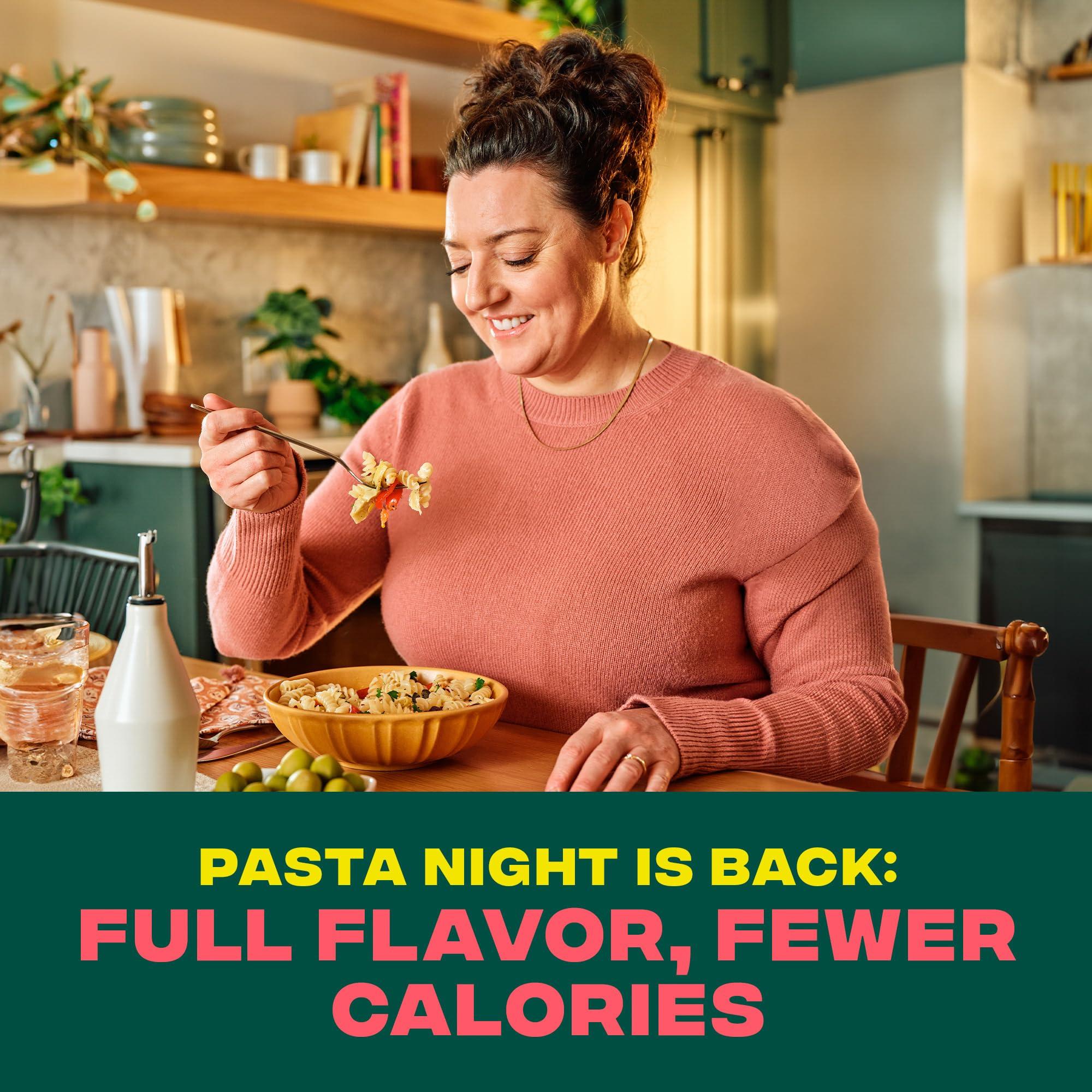 CARBE DIEM Carbe Diem!, Rotini, Lower Net Carb Pasta with Traditional Flavor & Texture, 55% Fewer Net Carbs & Only 110 Calories Per Serving, Pack of 3