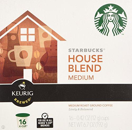 Keurig Starbucks House Blend, K-Cup for Keurig Brewers, 16 Count