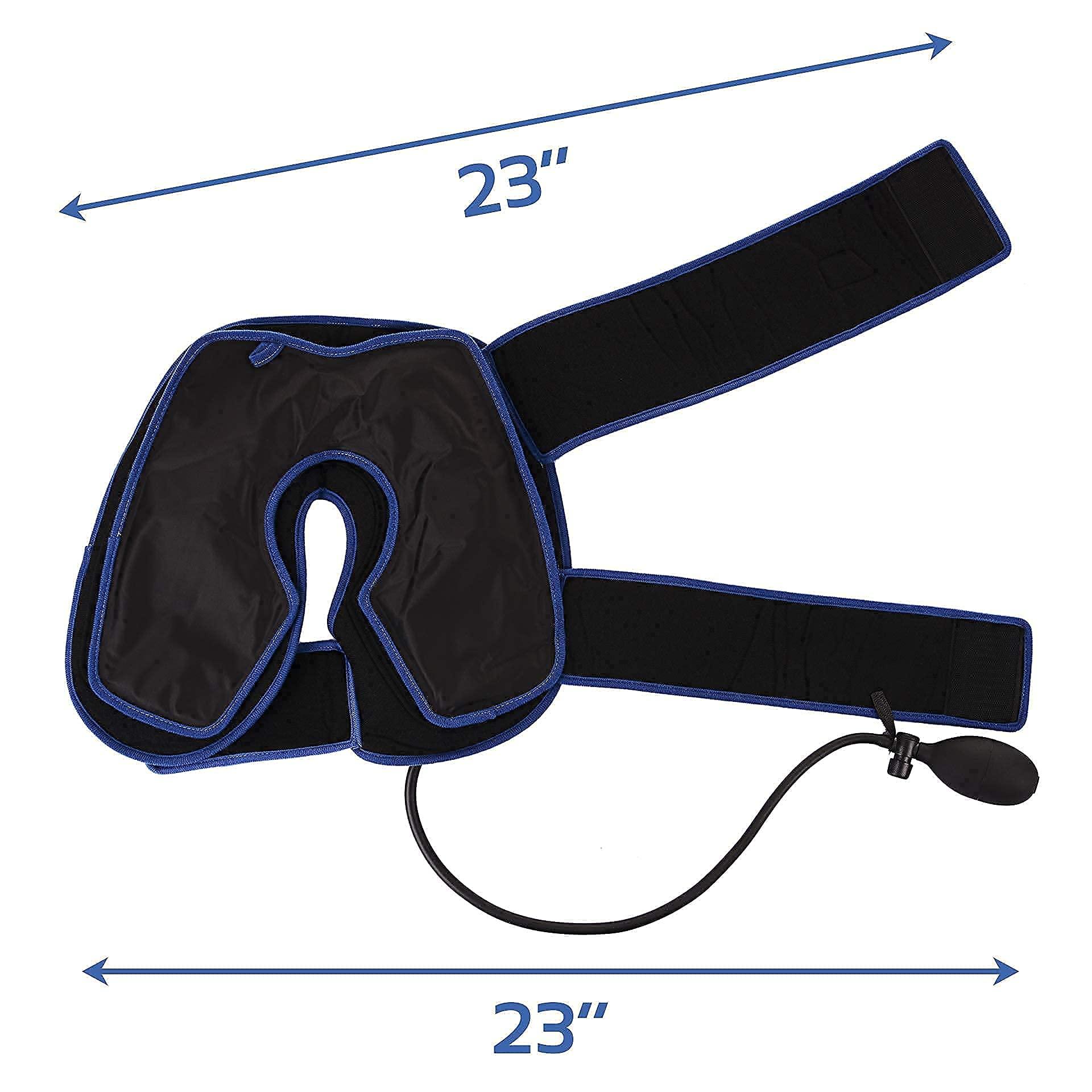 The Pain Soother Reusable Ice Pack for Knee - Cold Therapy Compression Wrap with Air Pump and Additional Cold Pack Replacement