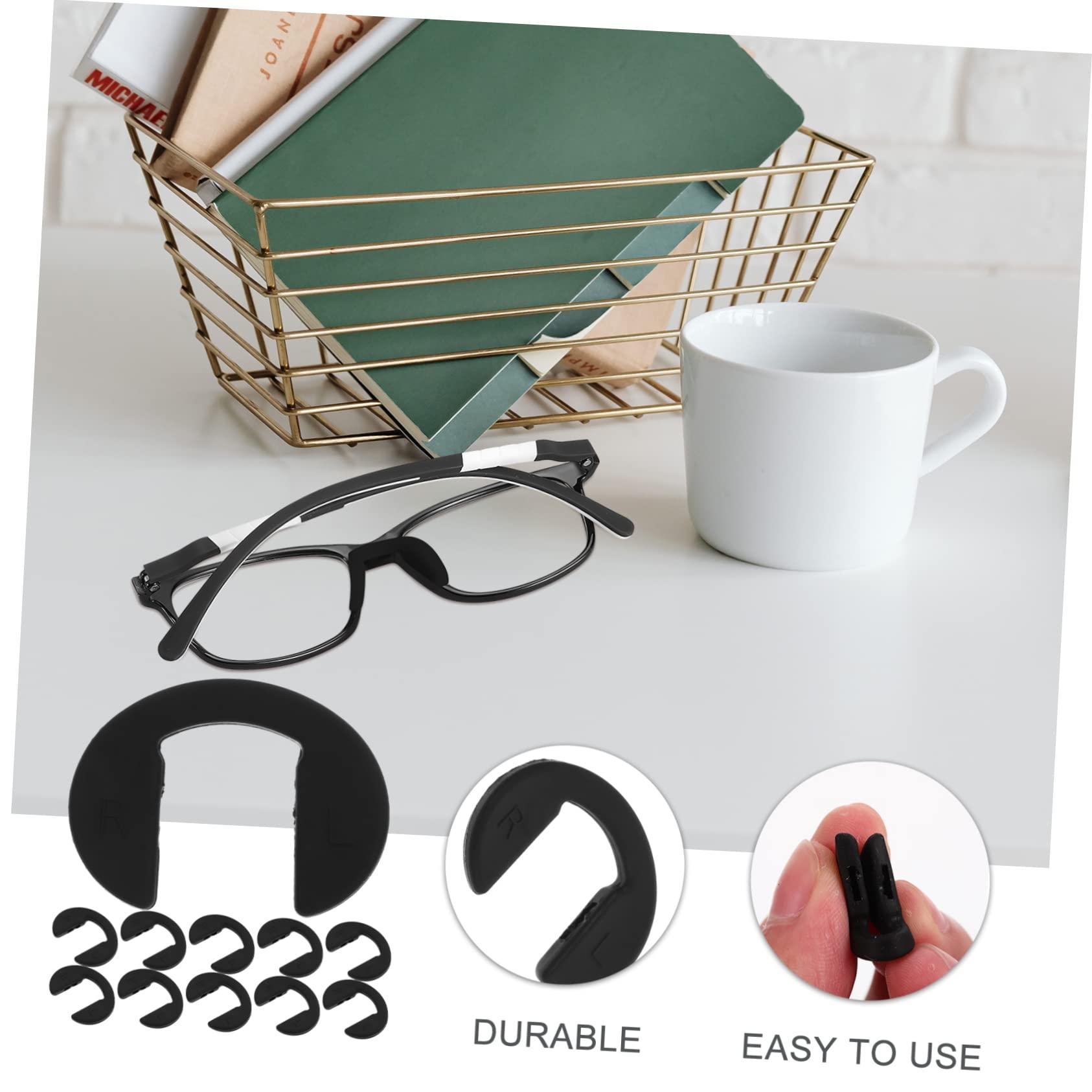 DOITOOL 20 Pcs Silicone Glasses Nose Pads Eyeglasses Nose Pads Anti-Slip Nose Pads Eyeglass Repair Kits Silicone Nose Pads for Eyeglasses Glasses Nose Mat Non-Slip Nose Clip