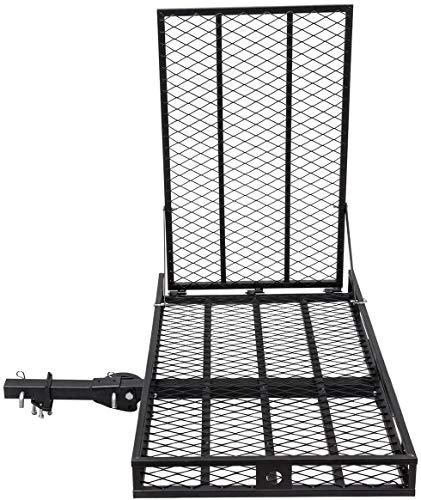 Nightcore Nightcore Foldable Wheelchair Carrier, Mobility Scooter Loading Ramp for 500 Lbs Capacity, Heavy Duty Strong Hitch Cargo with Ramp,Folded to 3 different positions, 49"X28"X4"