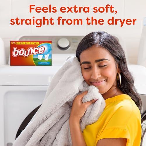 Bounce Bounce Dryer Sheets, Outdoor Fresh, 480 Count Laundry Fabric Softener Sheets with Static Control and Wrinkle Fighters. (2 Packs of 240)