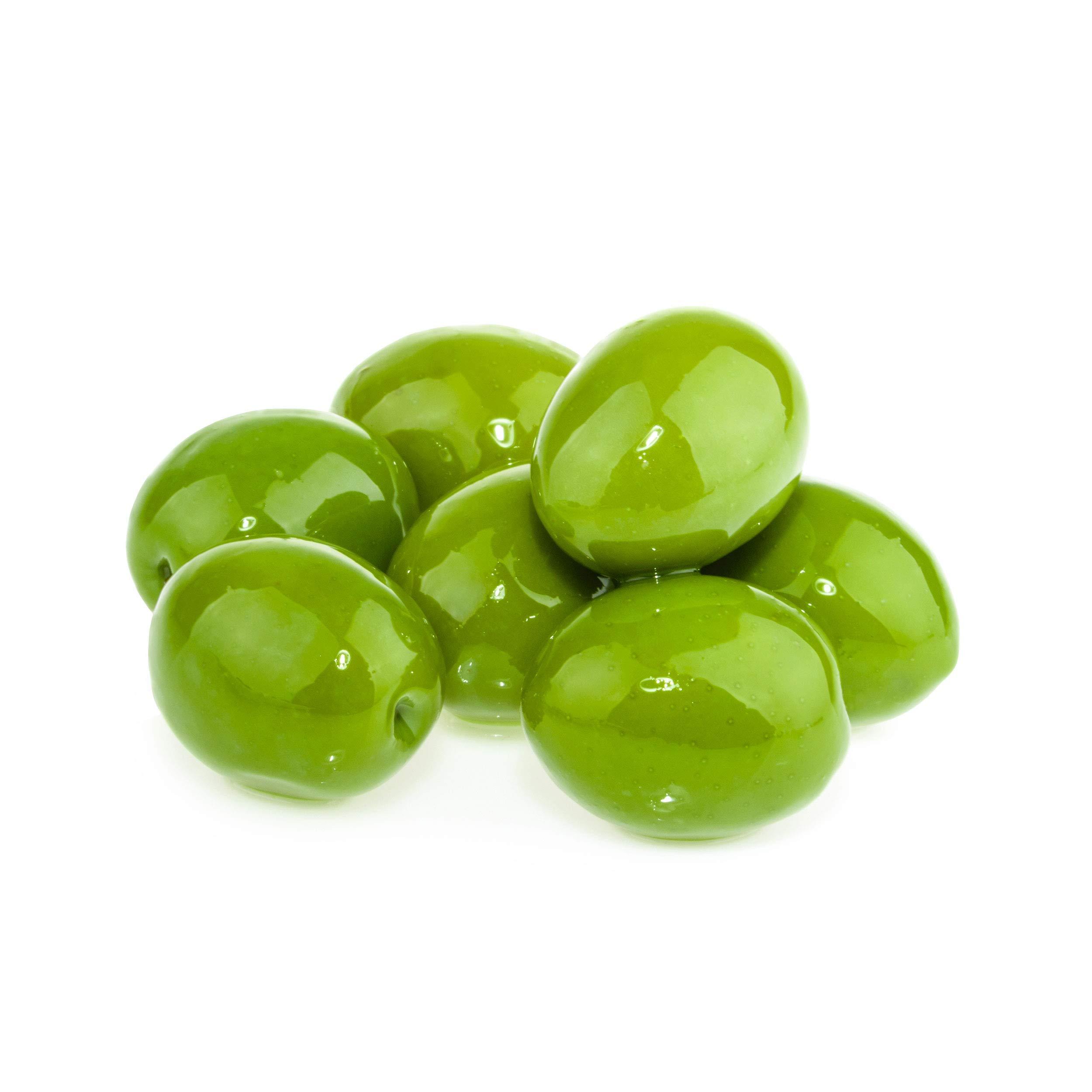 Flora Fine Foods Flora Foods Italian Olives Castelvetrano Pitted | Sicilian Olives | 19 oz (530g) | 100% Italian | All Natural | Non GMO | Fresh Harvest