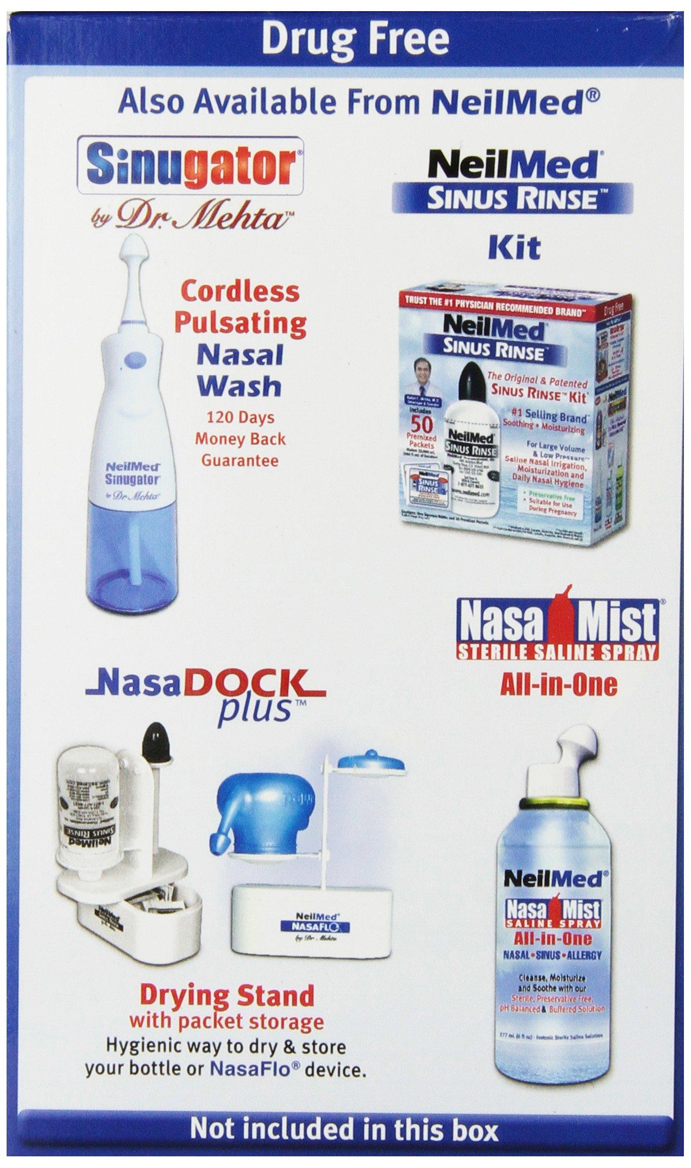 NeilMed NeilMed NasaFlo Unbreakable Neti Pot with 60 Premixed Packets