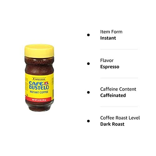CAFÉ BUSTELO Café Bustelo Instant Espresso, 3.52 Ounce (Pack of 4)