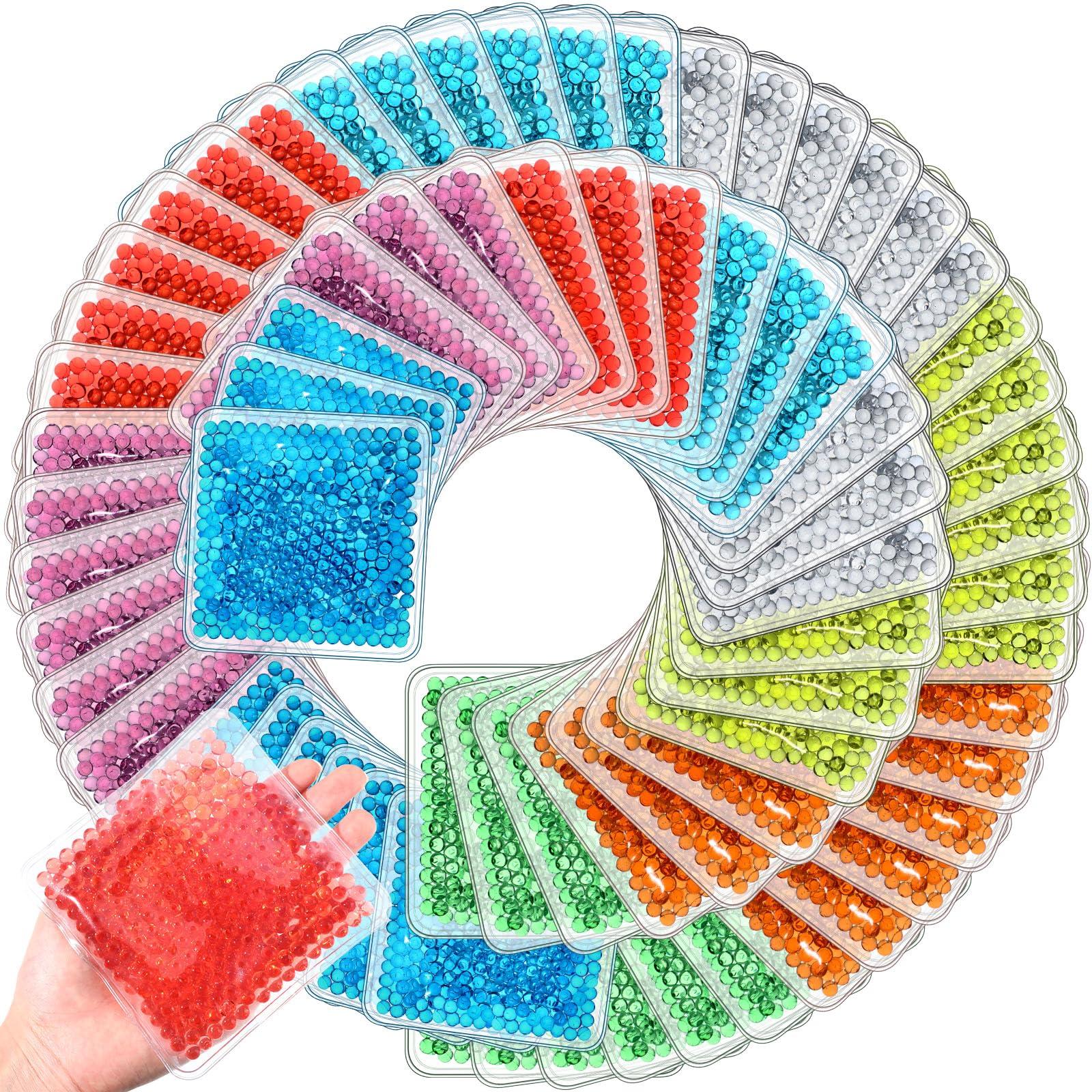 TrelaCo TrelaCo 72 Pack Small Gel Ice Packs Bulk for Injuries, Reusable Soft Cold Packs, Hot and Cold Gel Ice Pack, Mini Boo Boo Ice Packs for Breastfed Injury, Pain Relief, Headache, Tired Eyes