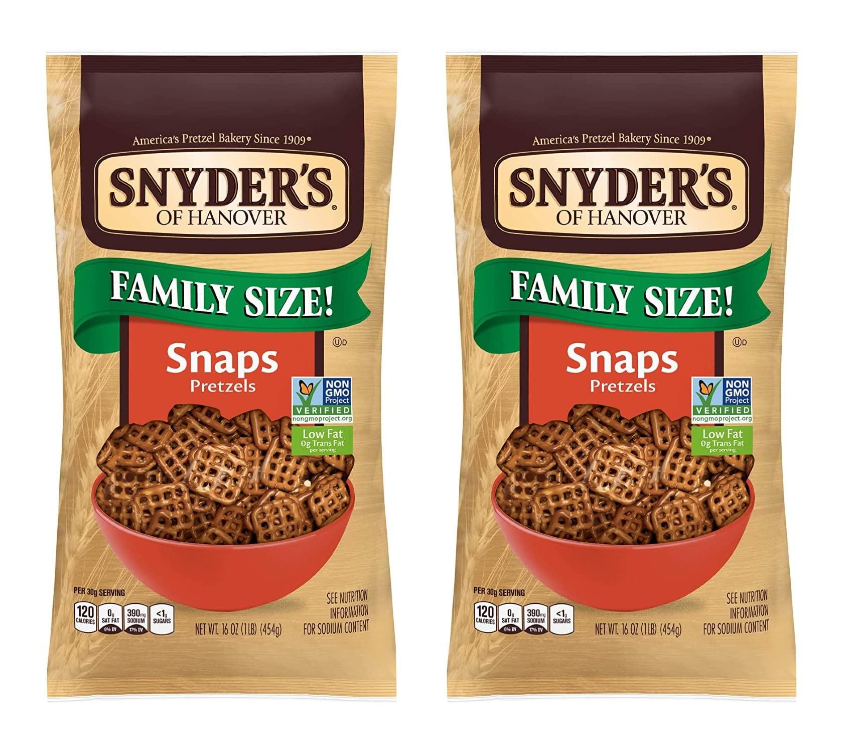 Snyder's of Hanover Snyder's Pretzel Snaps 16oz (Pack of 2)