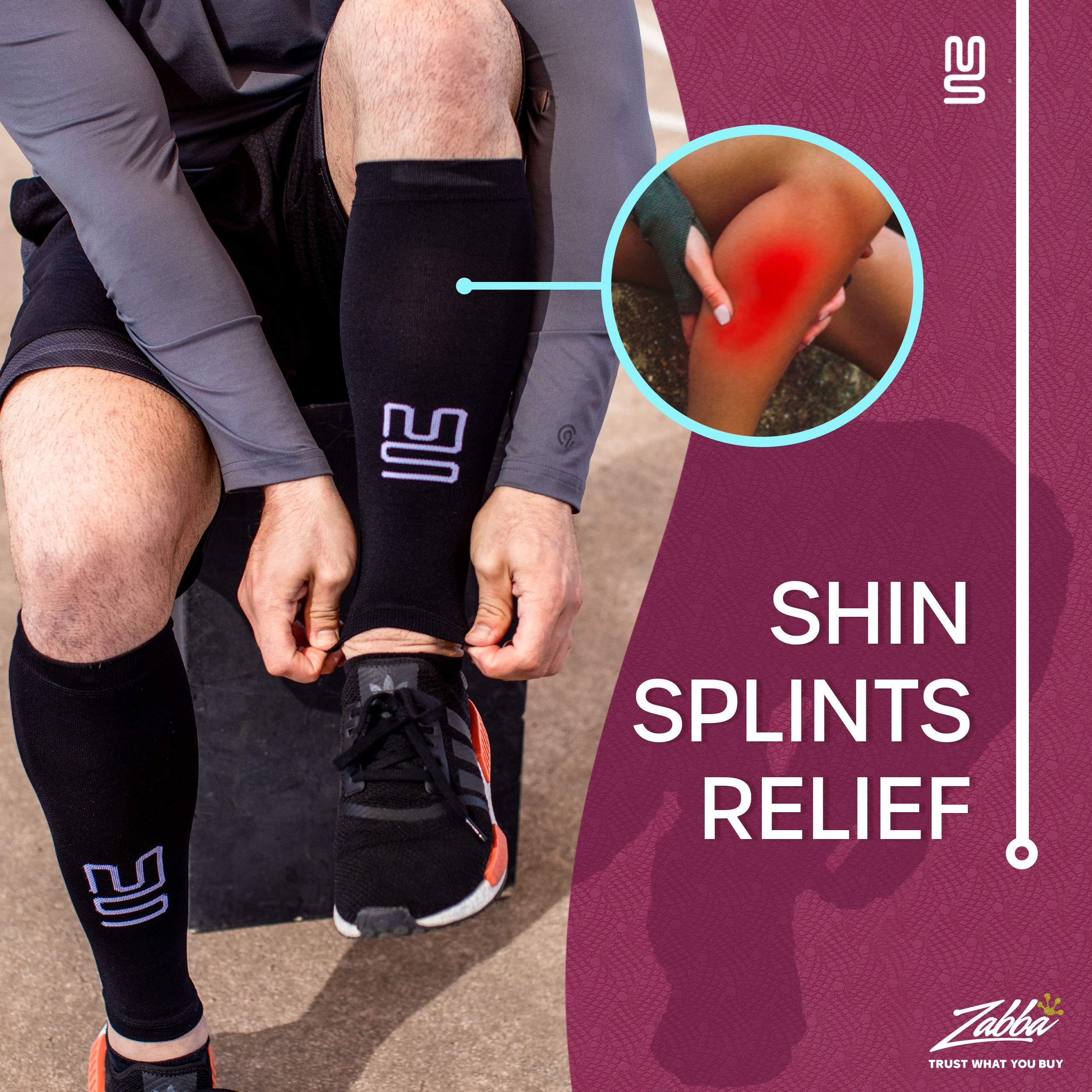 Modetro Sports Modetro Sports Calf Compression Sleeves - Leg Sleeves for Men and Women - Support Brace for Running Flights Shin Splints