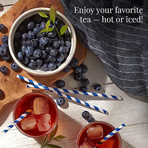 The Republic of Tea The Republic of Tea Wild Blueberry Tea, 2.8 oz Tin | 50 Tea Bags, Gourmet Black Tea | Caffeinated