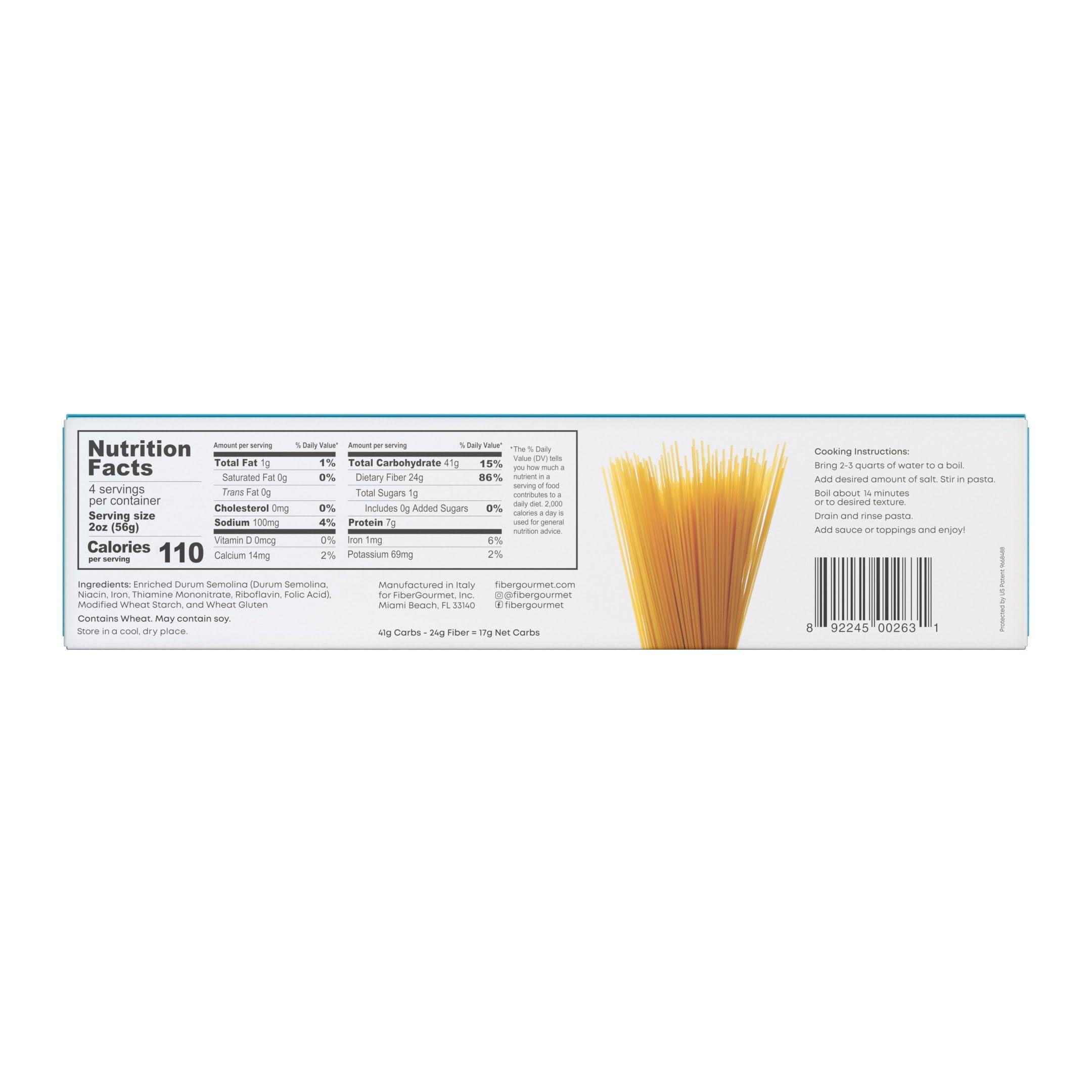 Fiber Gourmet Fiber Gourmet Pasta (Pack of 1, Spaghetti)