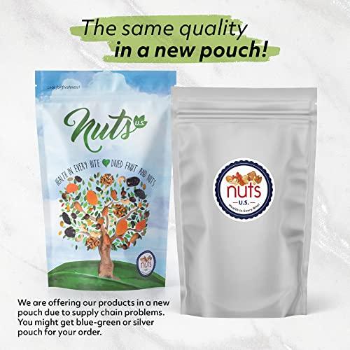 NUTS - U.S. - HEALTH IN EVERY BITE ! NUTS U.S. – Mixed Nuts In Shell (Almonds, Walnuts, Hazelnuts, Pecans) | No Added Colors and No Artificial Flavors | Fresh Buttery Taste and Raw |Packed In Resealable Bags!!! (6 LBS)