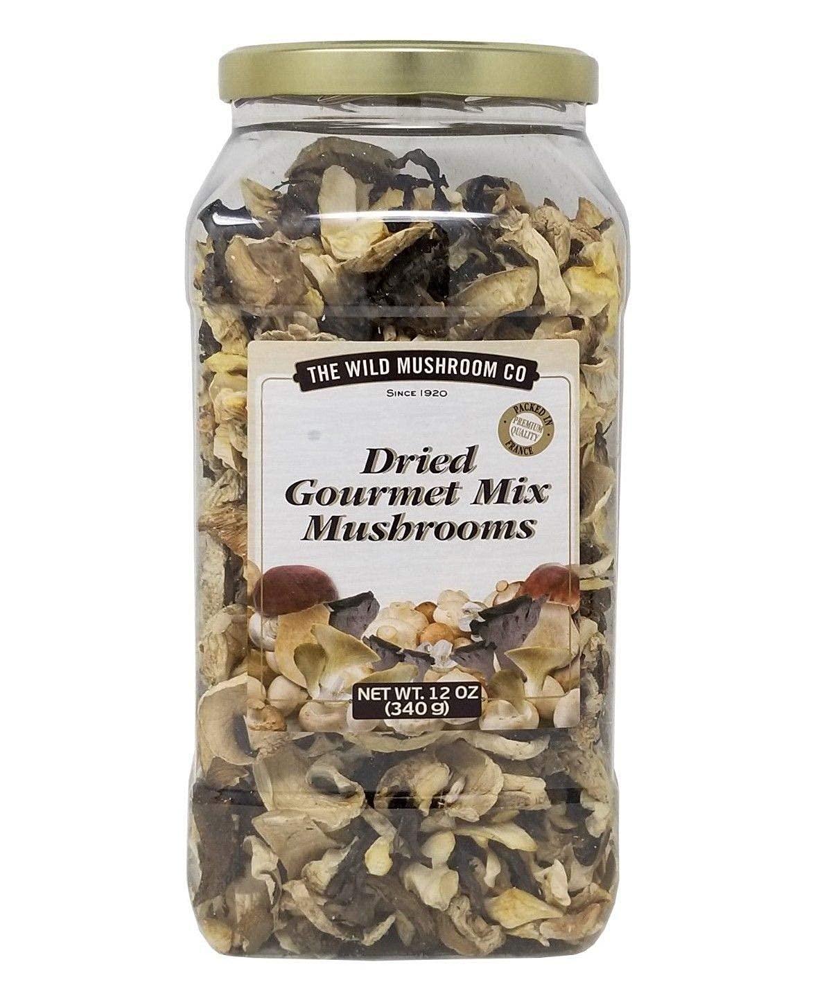 The Wild Mushroom Co The Wild Mushroom Co. Dried Gourmet Mix European Mushrooms 12 Ounces (340g)