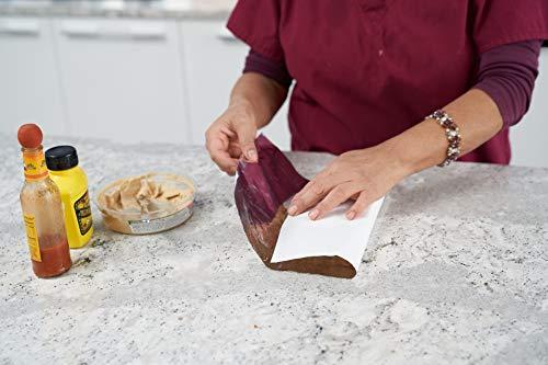 EcoQuality [500 Pack] Insulated Foil Sandwich Wrap 16 x 14 inches - Cushion Foil Wrap, Plain Silver, Aluminum Foil Wrap, Honeycomb Wrap Sheets for Sandwiches, Deli Square, Burger Wrap, to go, Restaurants, BB