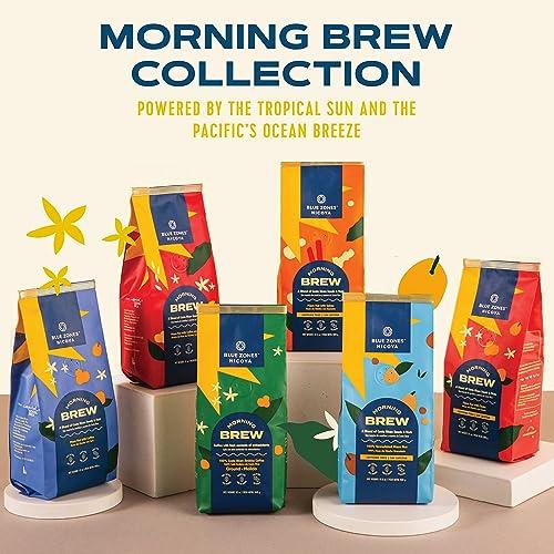 BLUE ZONES Blue Zones Nicoya - Morning Brew, Maya Nut with Coffee and Spices- 100% Natural Ground Coffee Alternative - High micronutrients - Low Caffeine, Gluten & Sugar-Free (12 oz/ 340g)