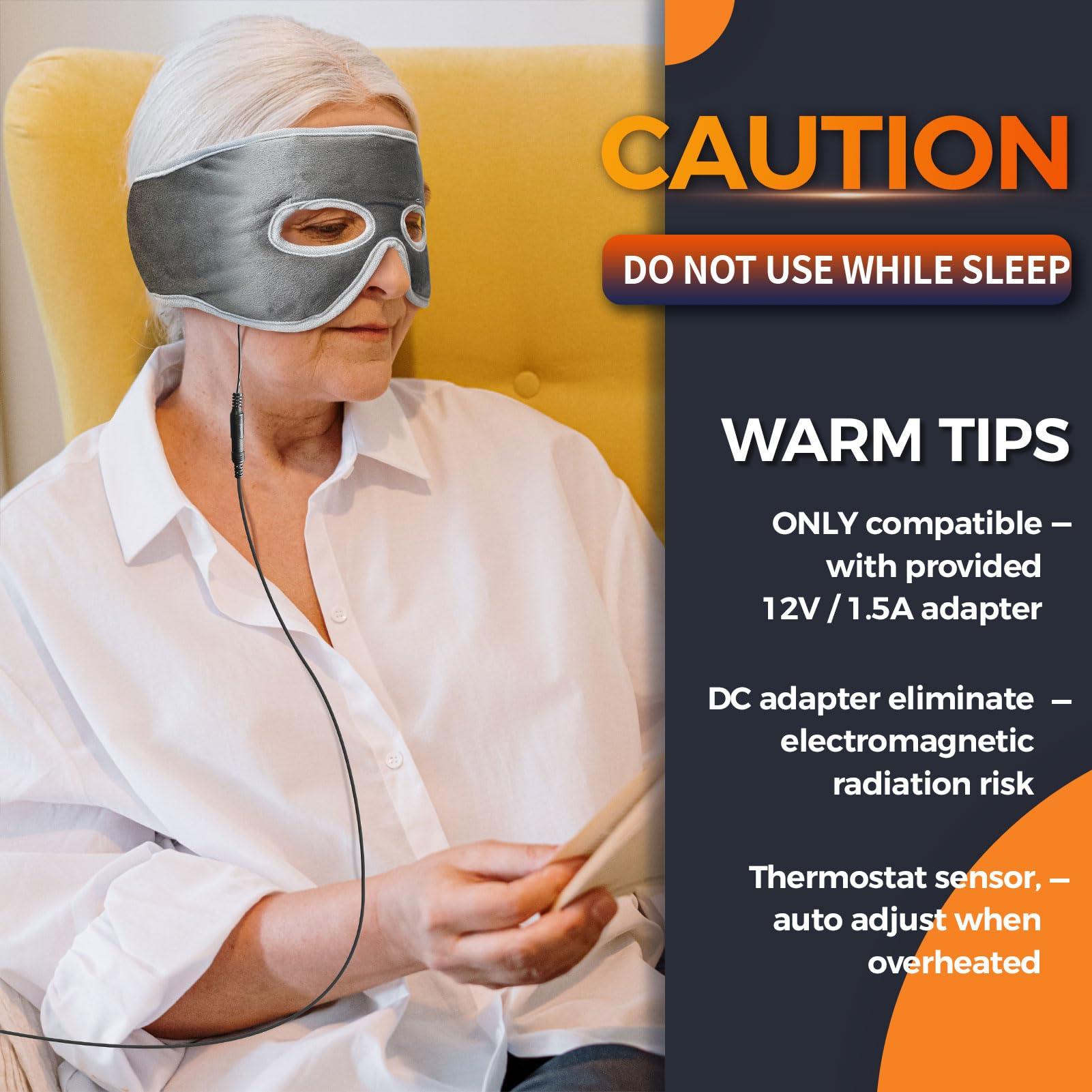 ELEKHEAL ELEKHEAL Sinus Relief Mask with 3 Heat Settings for Sinus Pressure Relief, Face Heating Pad for Face, Sinusitis, Tension Headache Relief