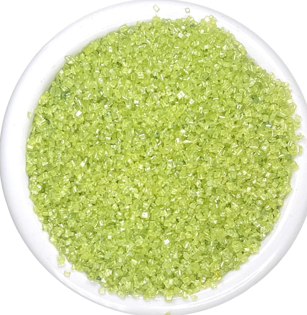 Ultimate Baker Ultimate Baker Sanding Sugar, Naturally Colored Sanding Sugar for Cookies, Colored Baking Sugar, Medium Crystal Colored Sugar for Cake Decorating & Cocktail Rimming (4oz Bag, Green)