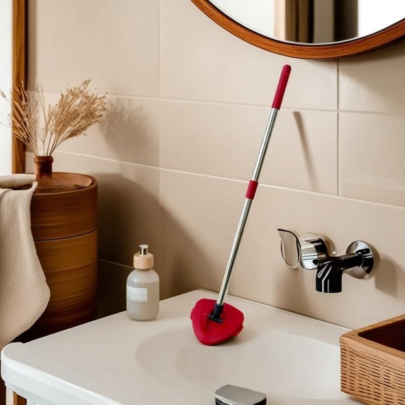 LKBBC Scrub Brush Head for O Cedar RinseClean 2-Tank System, Spin Mop Scrub Brush Head for Floor Cleaning, Triangle Hard Bristle Scrub Brush Head Replacement Attachment for Bathroom and Kitchen