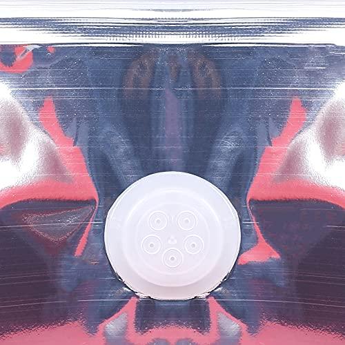 QQ Studio QQ Studio 50 Red Mylar Coffee Bags with Degassing Valve and Window, Heat Seal Stand Up Bags, 4.6 oz or 7 oz, Resealable Food Safe Coffee Pouches for Roasted Beans (4oz (5.5x7.9"))