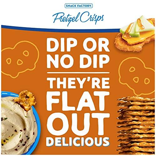 Snack Factory Snack Factory Pretzel Crisps, Cheddar Cheese, 7.2 Oz (Pack of 12)