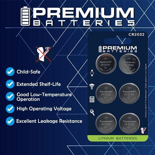 Premium Batteries Premium Panasonic CR2016 Lithium 3V Coin Cell - Japanese Engineered High Capacity Batteries (4 Pack)