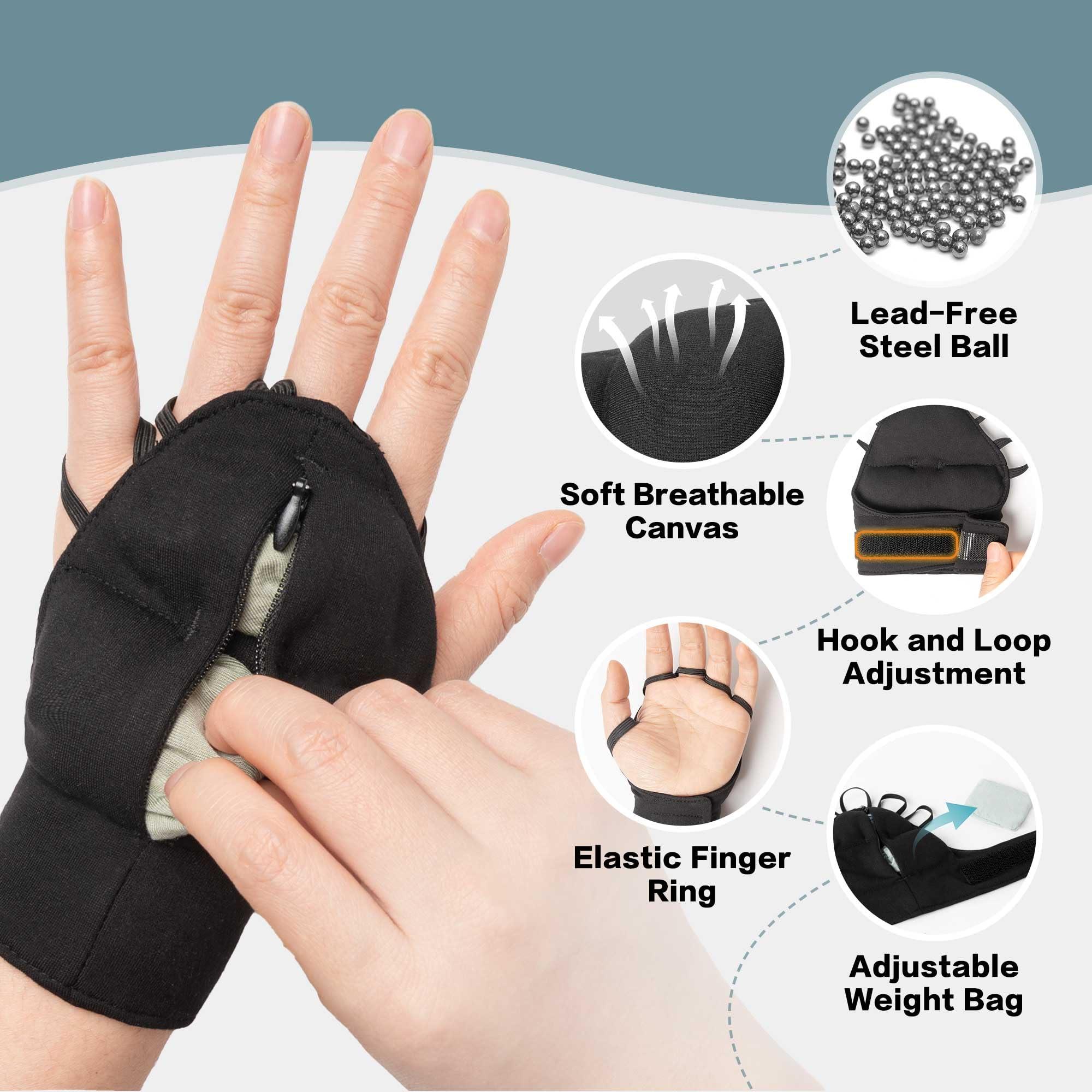 Bottle Pouch Bottle Pouch Weighted Gloves for Tremors-Adjustable Hand Gloves Stability Aid for Parkinson\'s Hand Tremors, Enhanced Grip & Writing Support for Elderly
