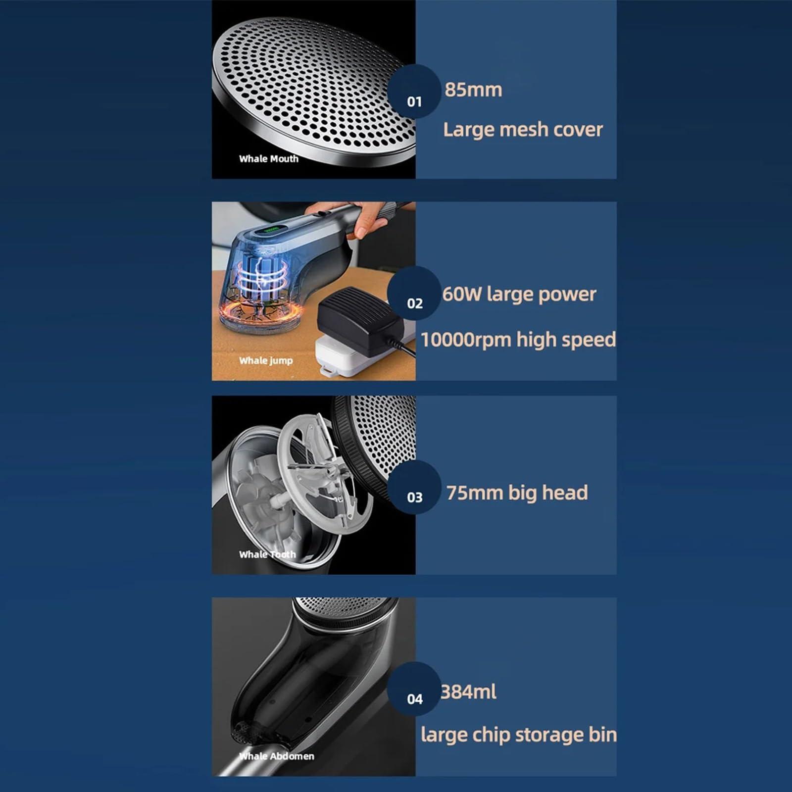 WAOCEO WAOCEO Lint Remover 600W Household Lint Remover Plug-in Clothes Ball Trimmer 2 Gears High Speed Fabric Shaver for Sweater Couch Carpet Garment Care Fabric Shaver, jinyi2016SHOP-1998