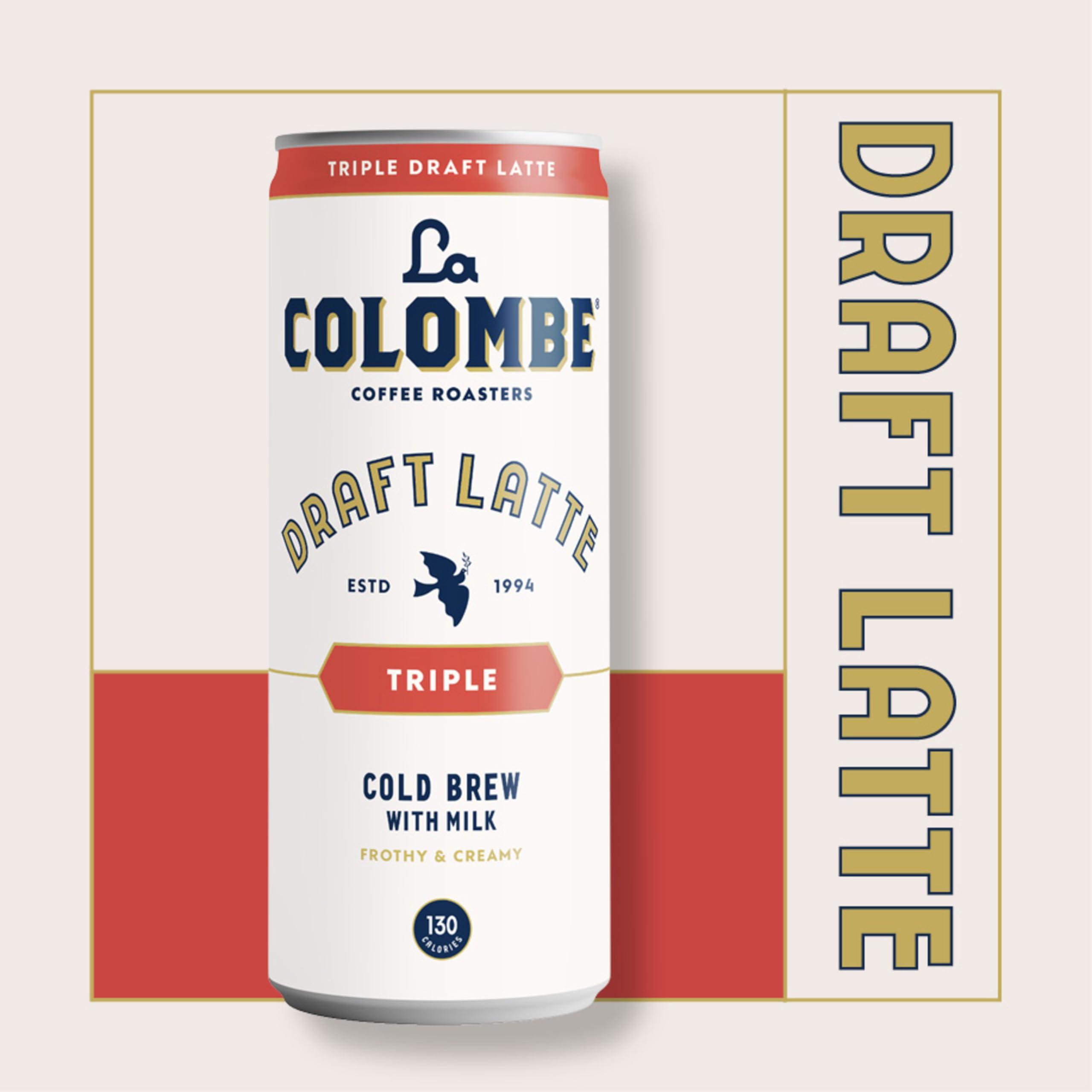 La Colombe La Colombe Coffee, Triple Draft Latte, 11 fl oz Cans (Pack of 12), Coffeehouse Quality Cold Brew, Specialty Grade Coffee Beans, Ready-to-Drink On-the-Go