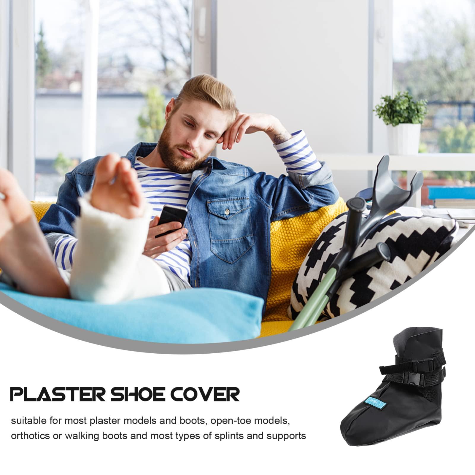 Beavorty Beavorty plaster warm shoe cover cast sock boot fracture boot cover foot supports fracture support broken toe shoes foot protectors for feet cast boot foot socks at night pu