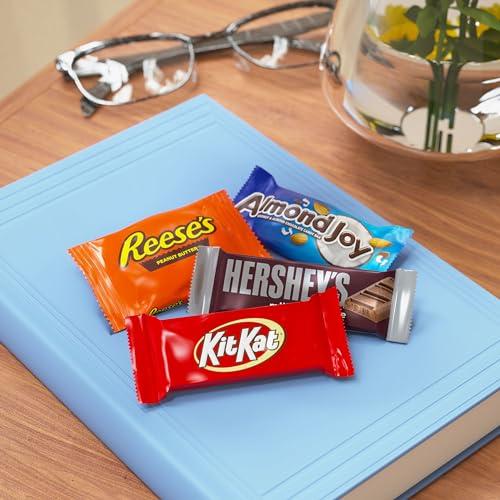 HERSHEY'S Hershey Assorted Chocolate Snack Size, Candy Bag, 15.57 oz (30 Pieces)