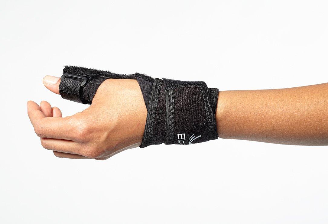 BIOSKIN BIOSKIN™ Thumb Stabilizer Brace - Lightweight, Hypoallergenic Support for Thumb Sprains, De Quervains, Arthritis, and Bursitis Pain - Thumb Spica (Large-XXLarge)