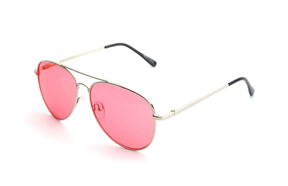 SomniLight SomniLight New FL-41 Light Sensitivity Glasses for Florescent Light Sensitivity, Blue Light, and Migraines (Aviator Style)