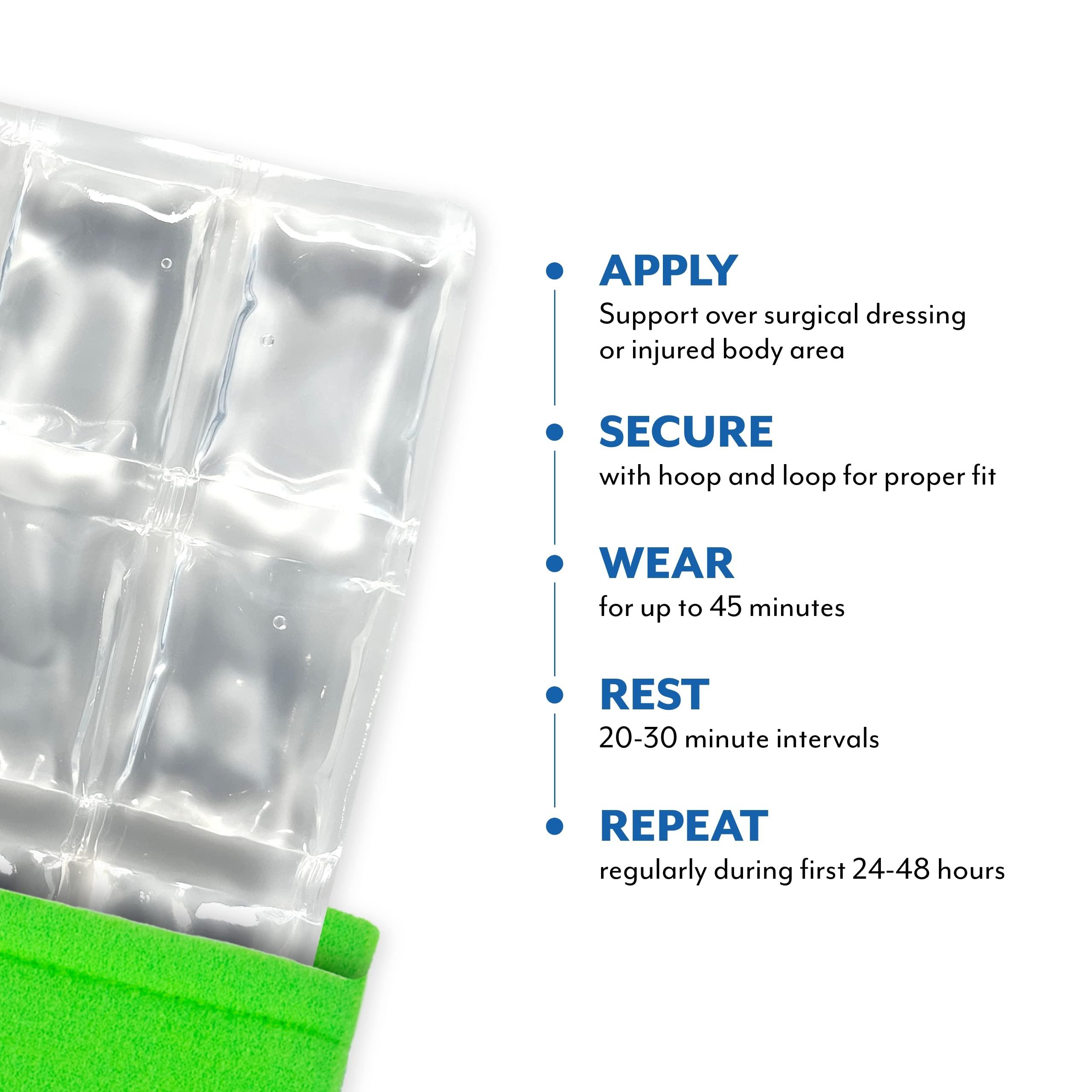 Brownmed Brownmed - Polar Ice TMJ Wrap - Reusable Jaw Ice Pack Wrap - Gentle Compression Wrap for Headaches, Migraines, Jaw Pain & Wisdom Teeth Surgery - Face Ice Pack Wrap